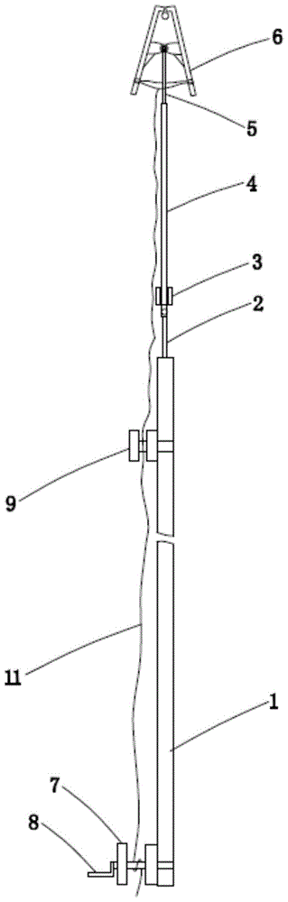 Optical cable sign hanging device