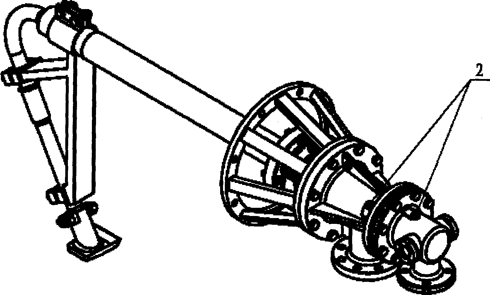 Combined mechanism of rotating joint