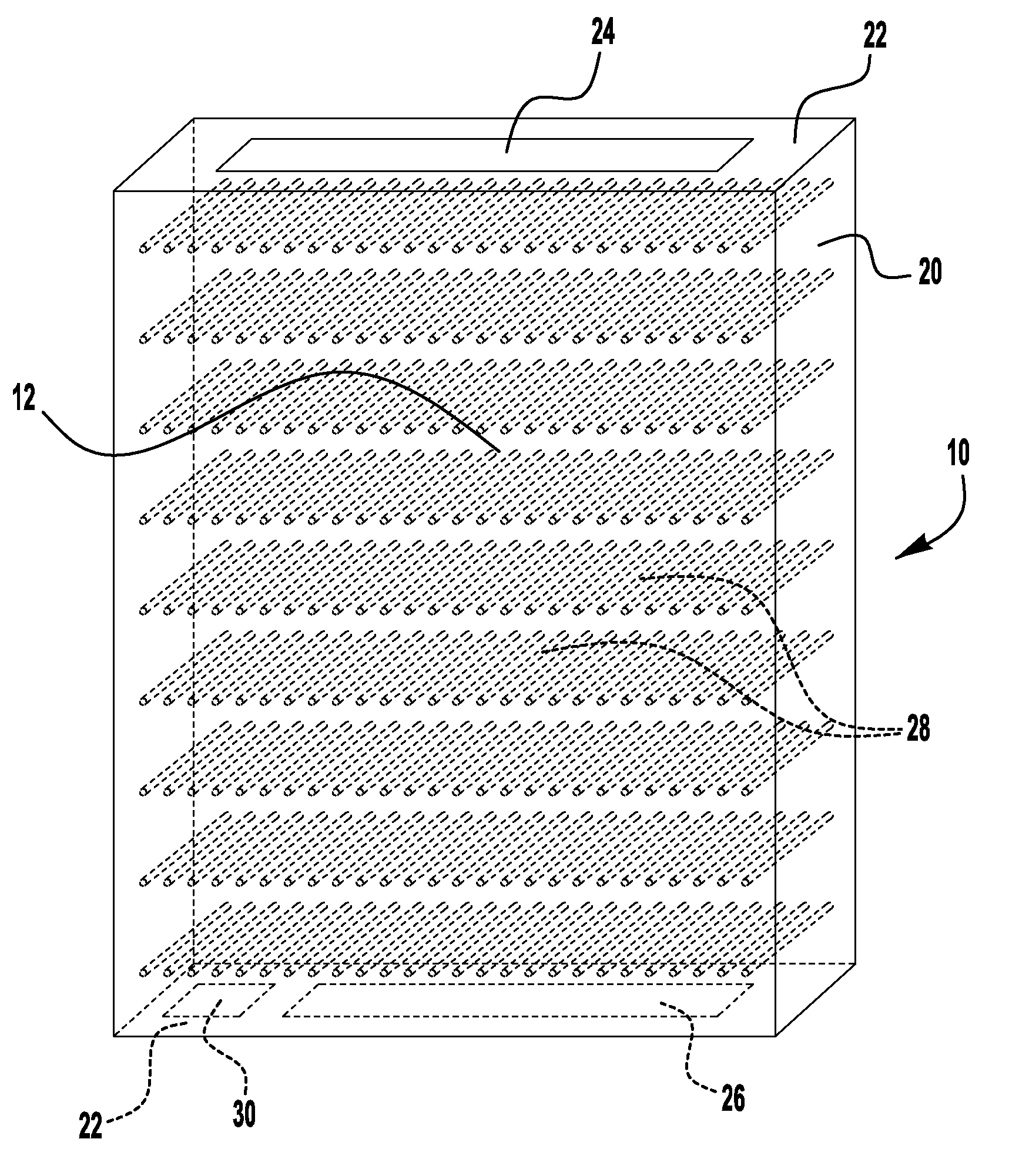Lateral displacement array for microfiltration