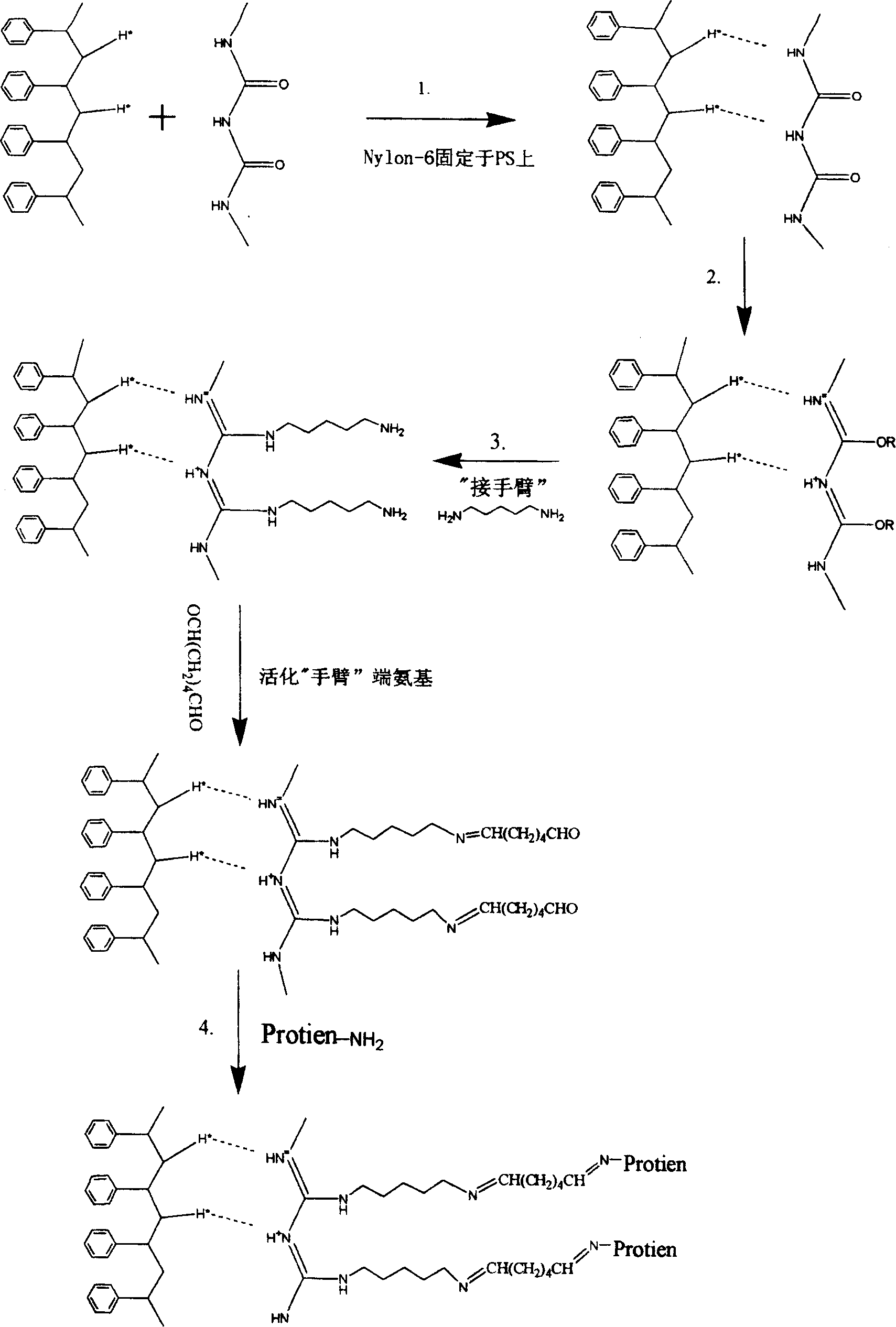 Method for making sample cell of solid phase white amino reflective layer