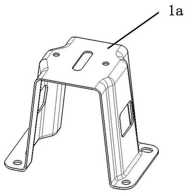 Rear fixing support of large-size auxiliary fascia console