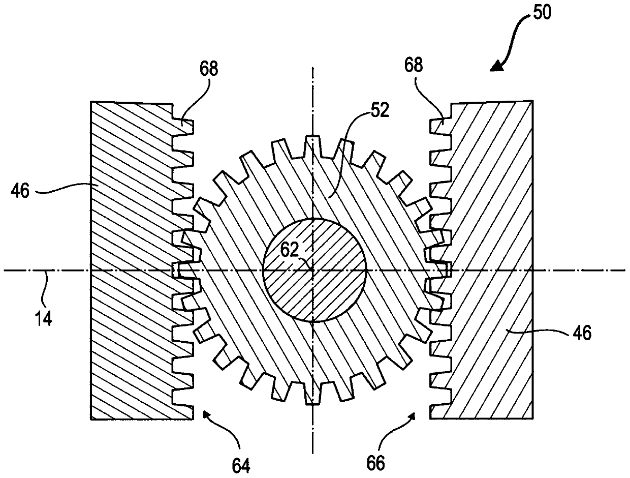 Compressor for an axial turbine engine with double counter-rotating rotors