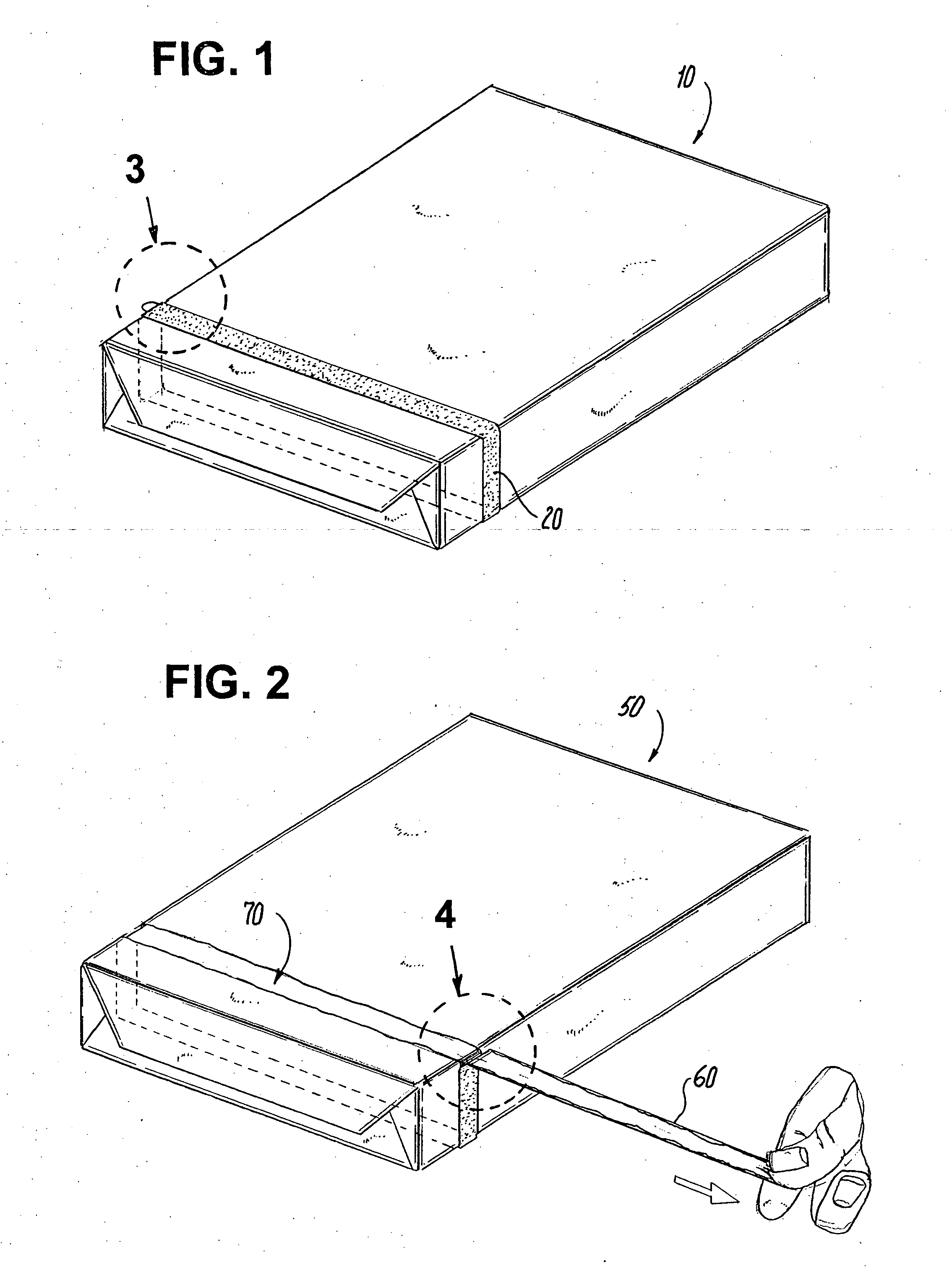 Packaging materials with tear tapes