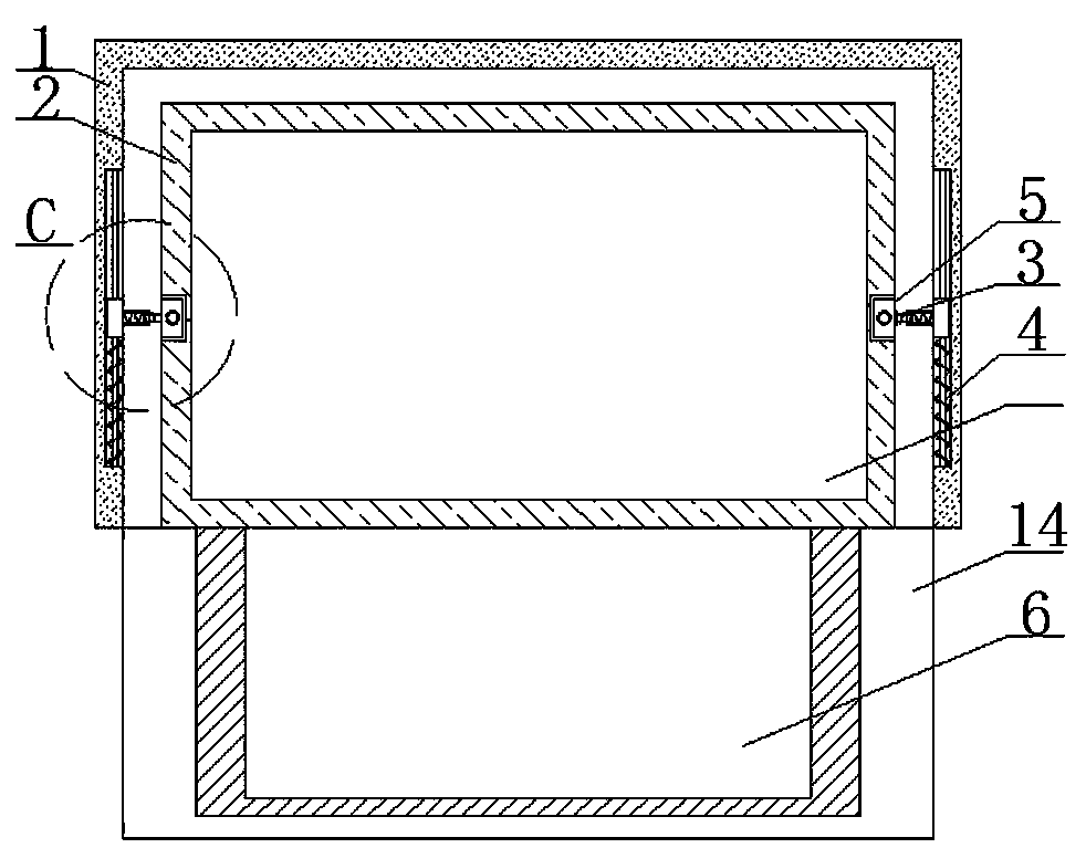 Electric tool box provided with buffer structureS