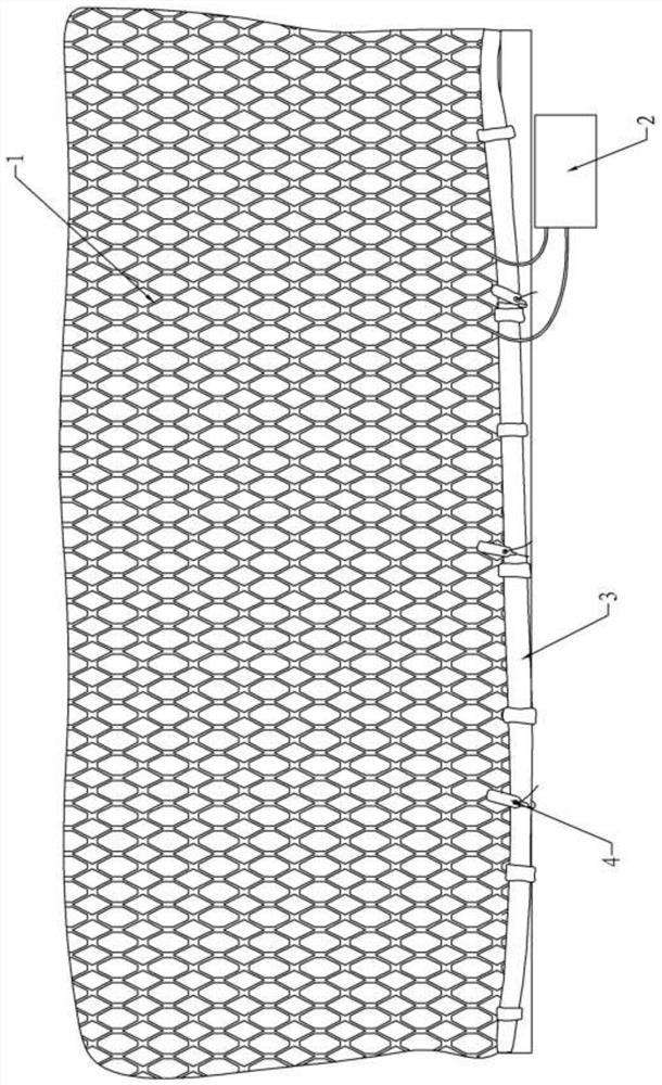 Electronic net for transportation safety and weaving method of electronic net