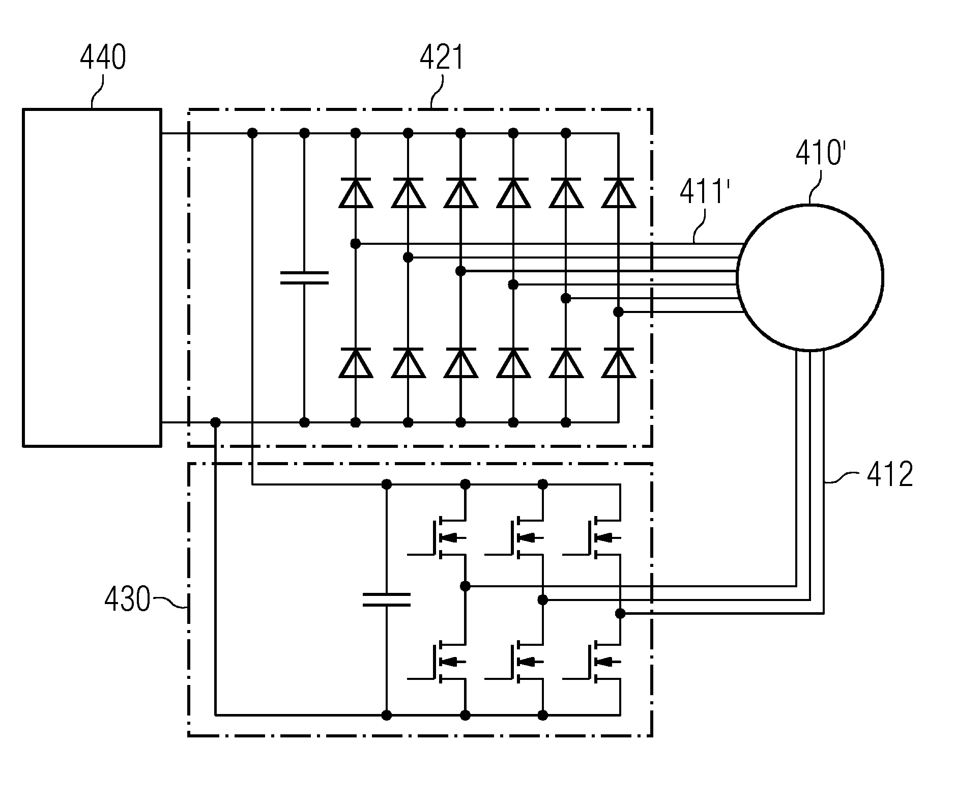 Generator for producing electric power