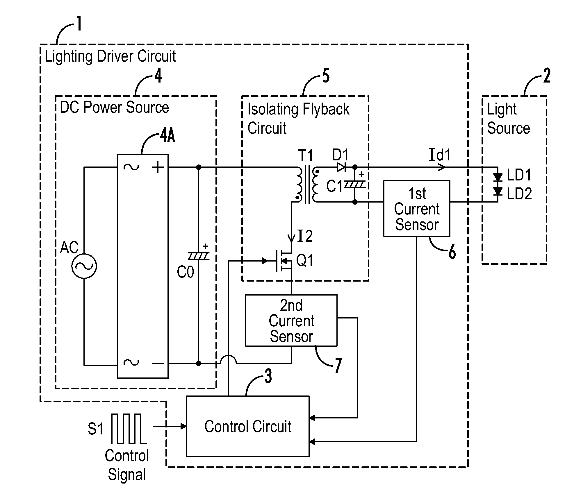 Lighting driver circuit and light fixture