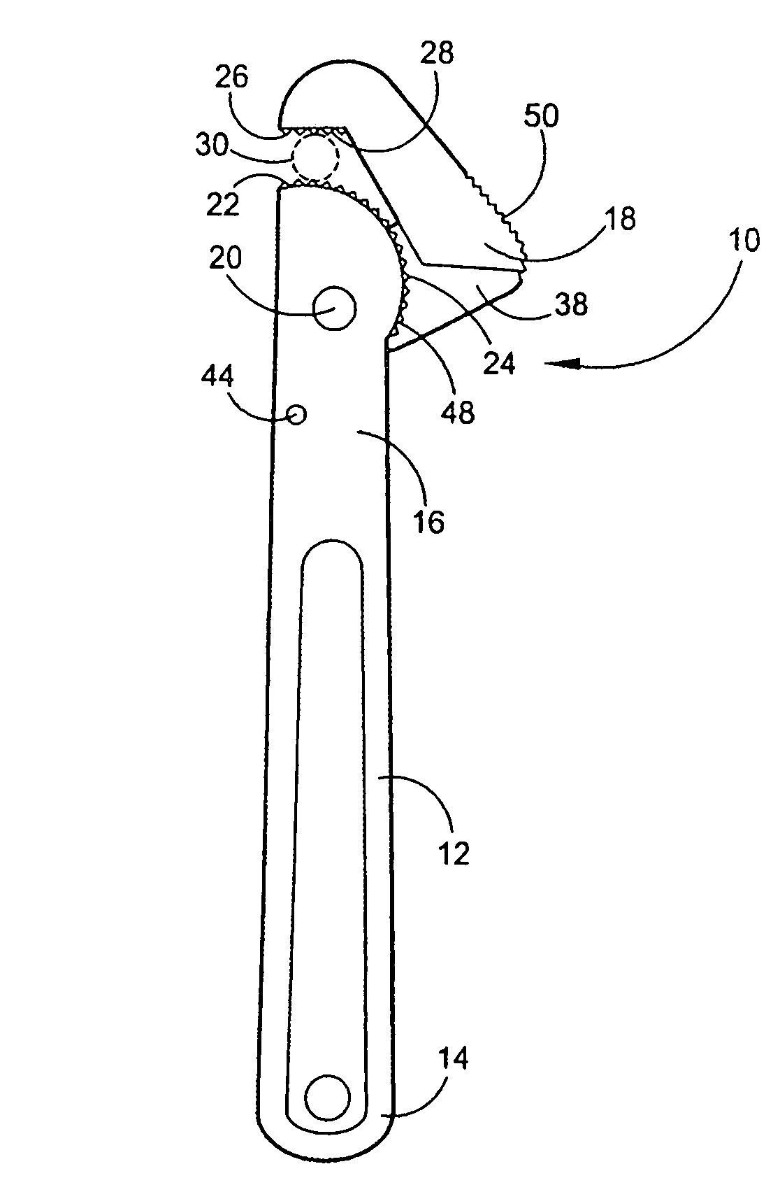 Automatically adjusting self-tightening wrench