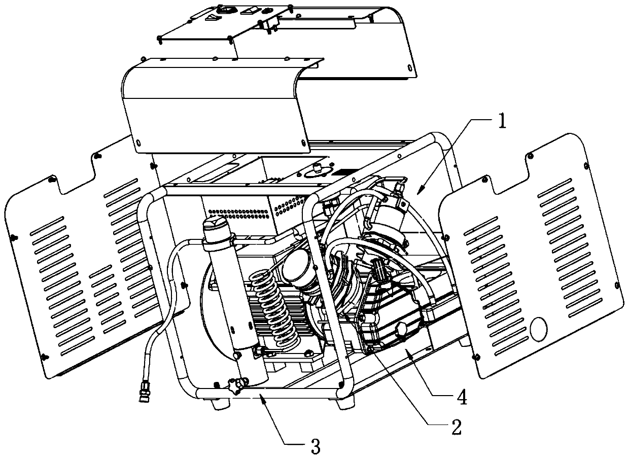 Two-stage compression water-cooled air compressor