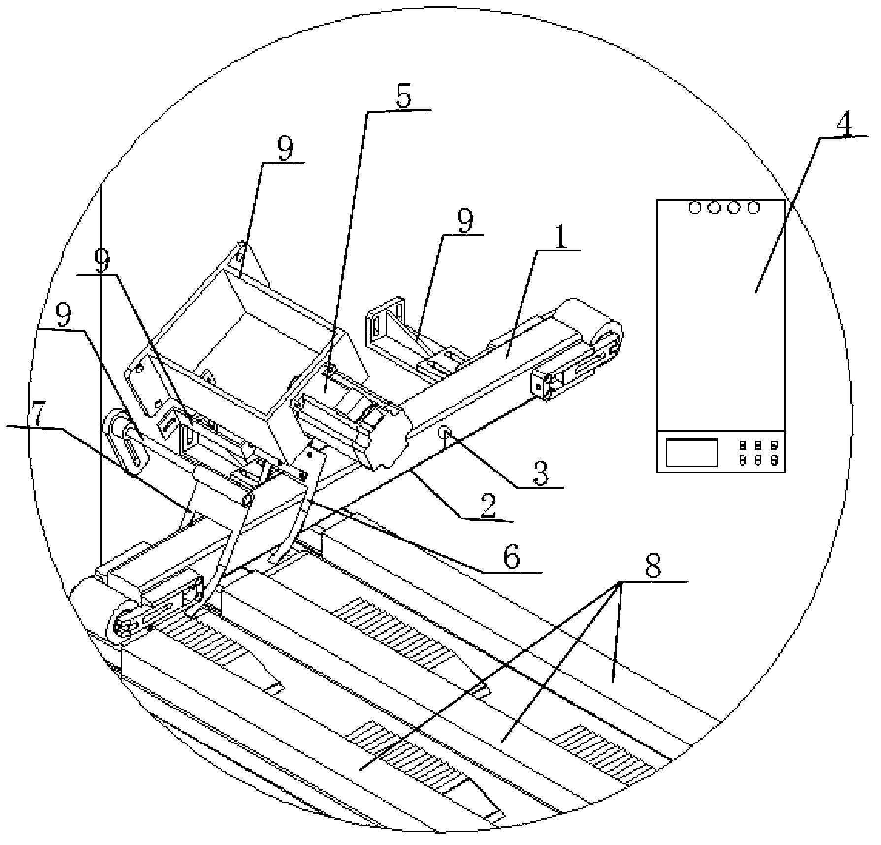 Sheet counting and arranging machine and working method thereof