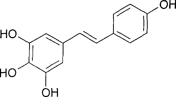 Process of preparing trans-polyhydroxy diphenyl ethylene