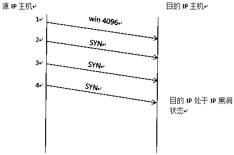 IP black hole discovery method based on traffic analysis