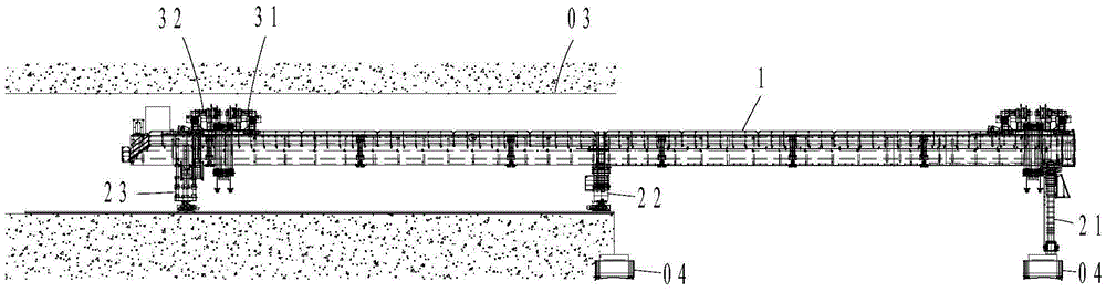 A method for erecting juxtaposed box girders in tunnels