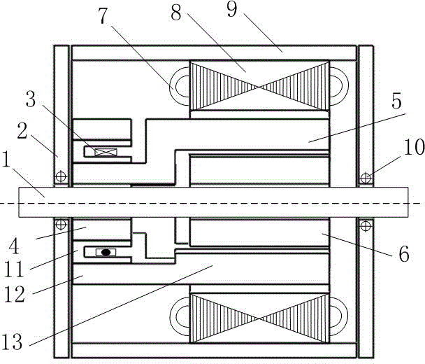 Magnetic shunt and hybrid pole type synchronous motor