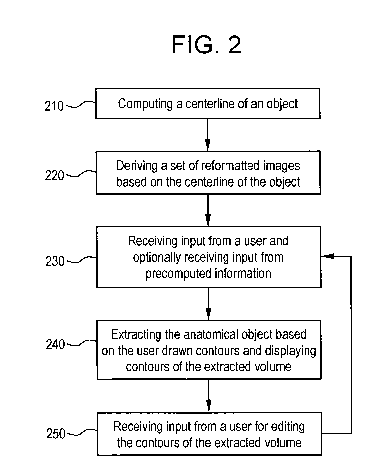 Method and apparatus for semi-automatic segmentation technique for low-contrast tubular shaped objects