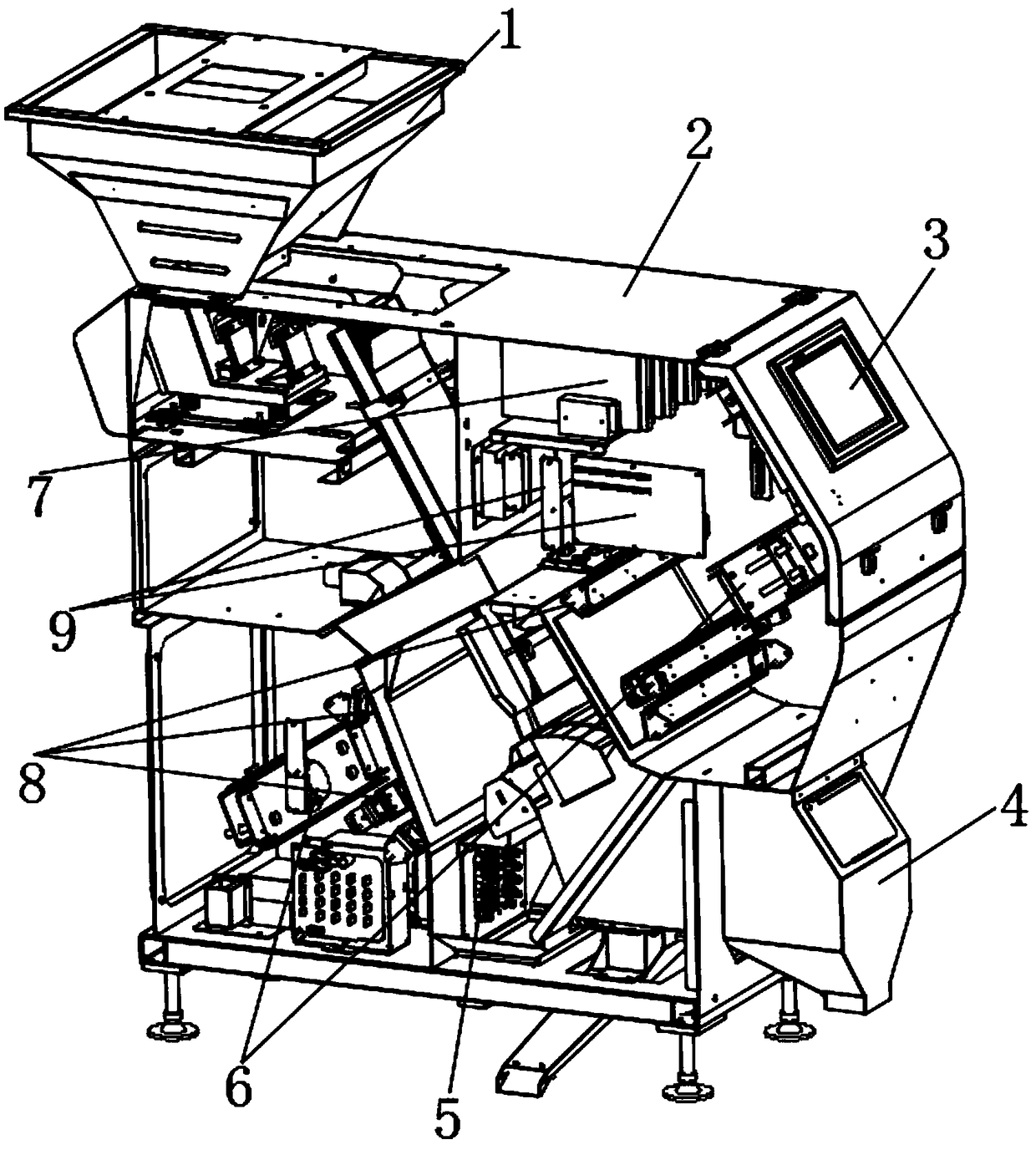 Small household color sorting machine