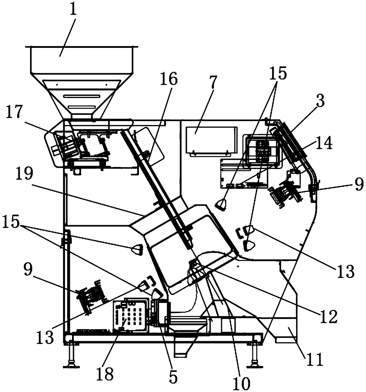 Small household color sorting machine