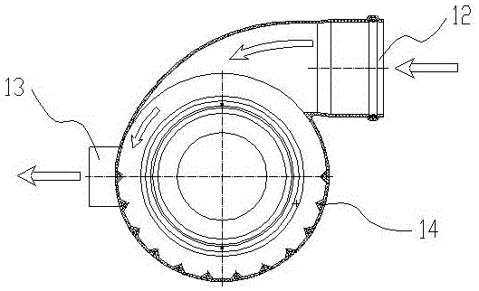 Spiral-flow type transposable rainwater filter