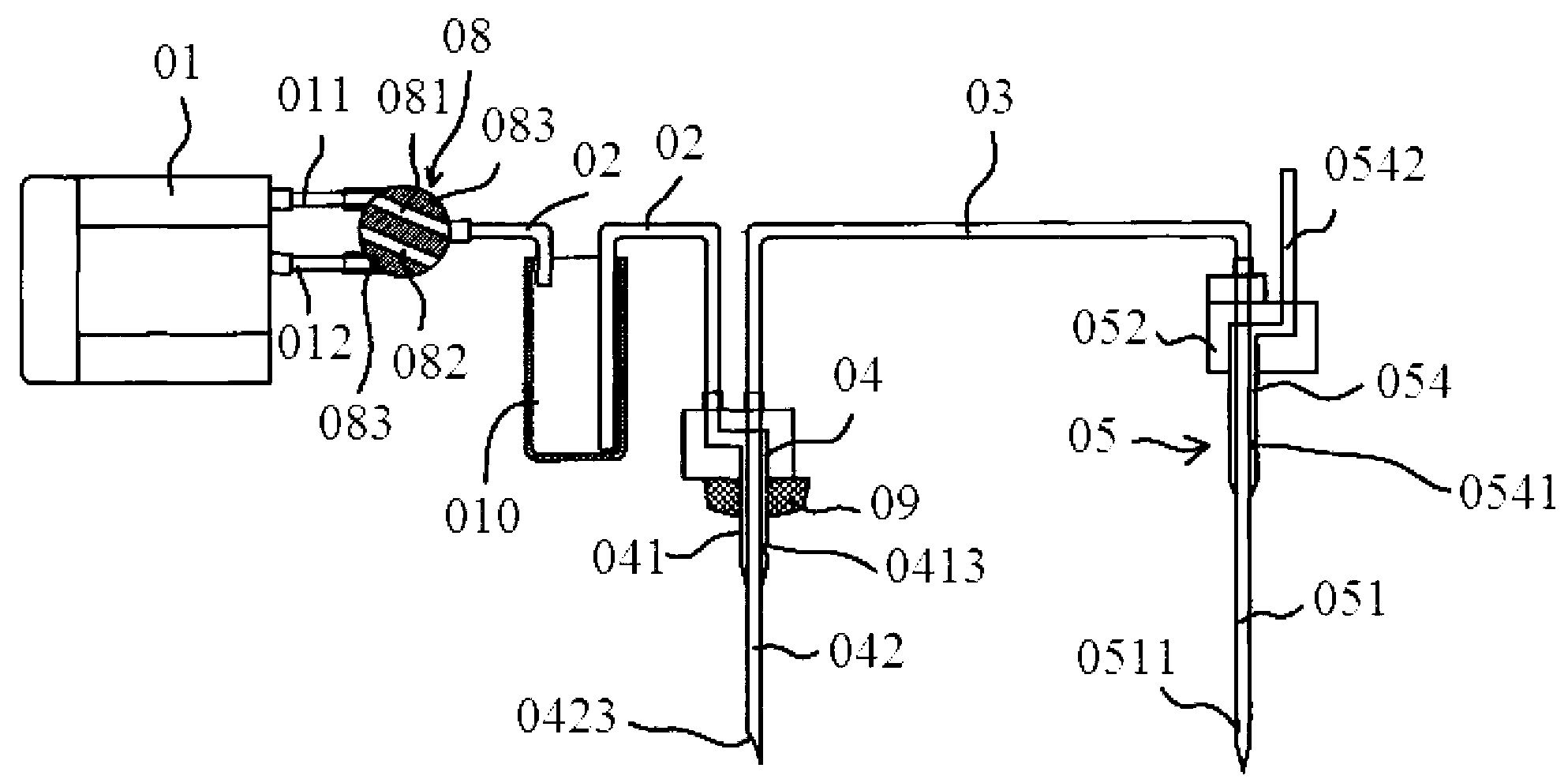 Medicine dispensing method and medicine dispensing device for ampoule bottle