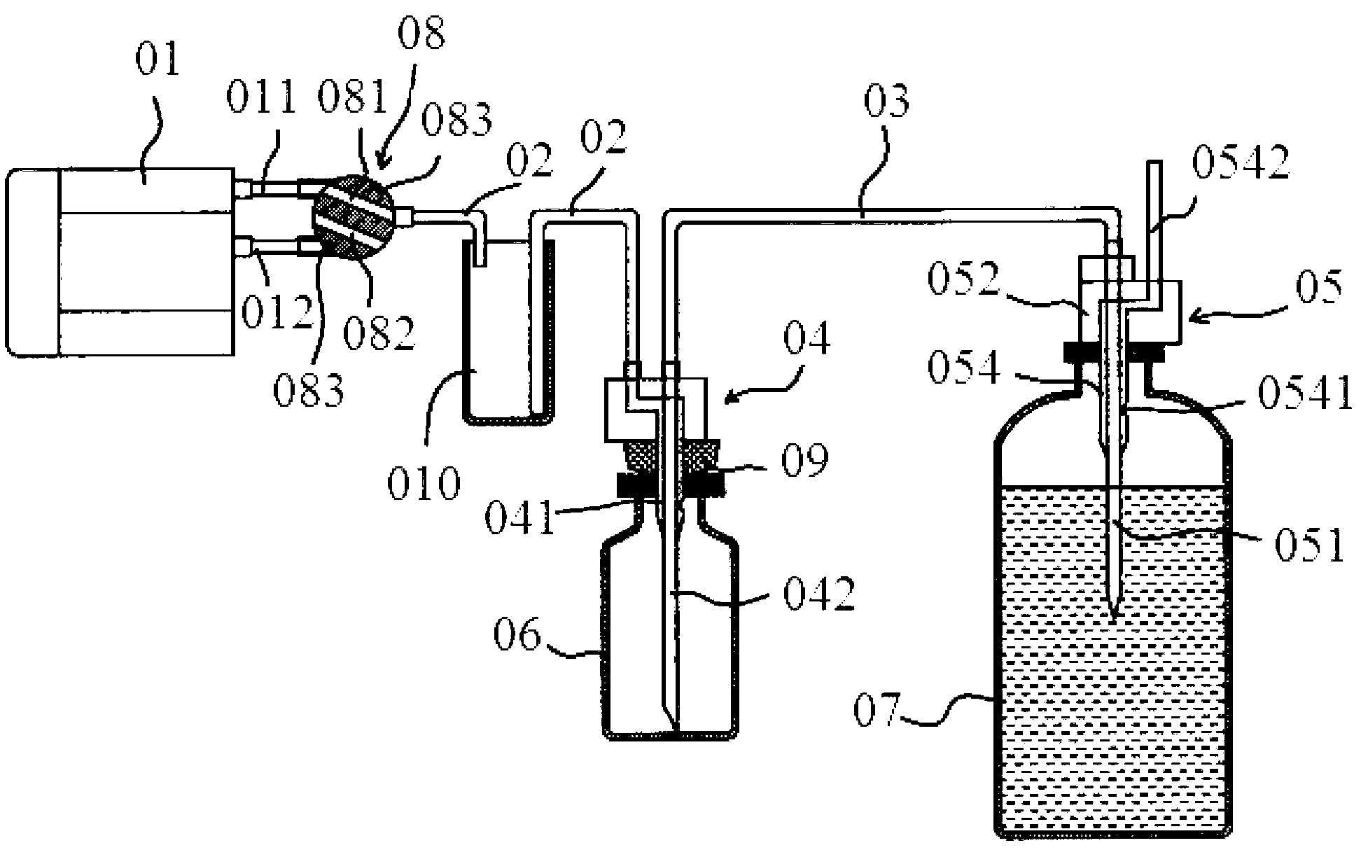 Medicine dispensing method and medicine dispensing device for ampoule bottle