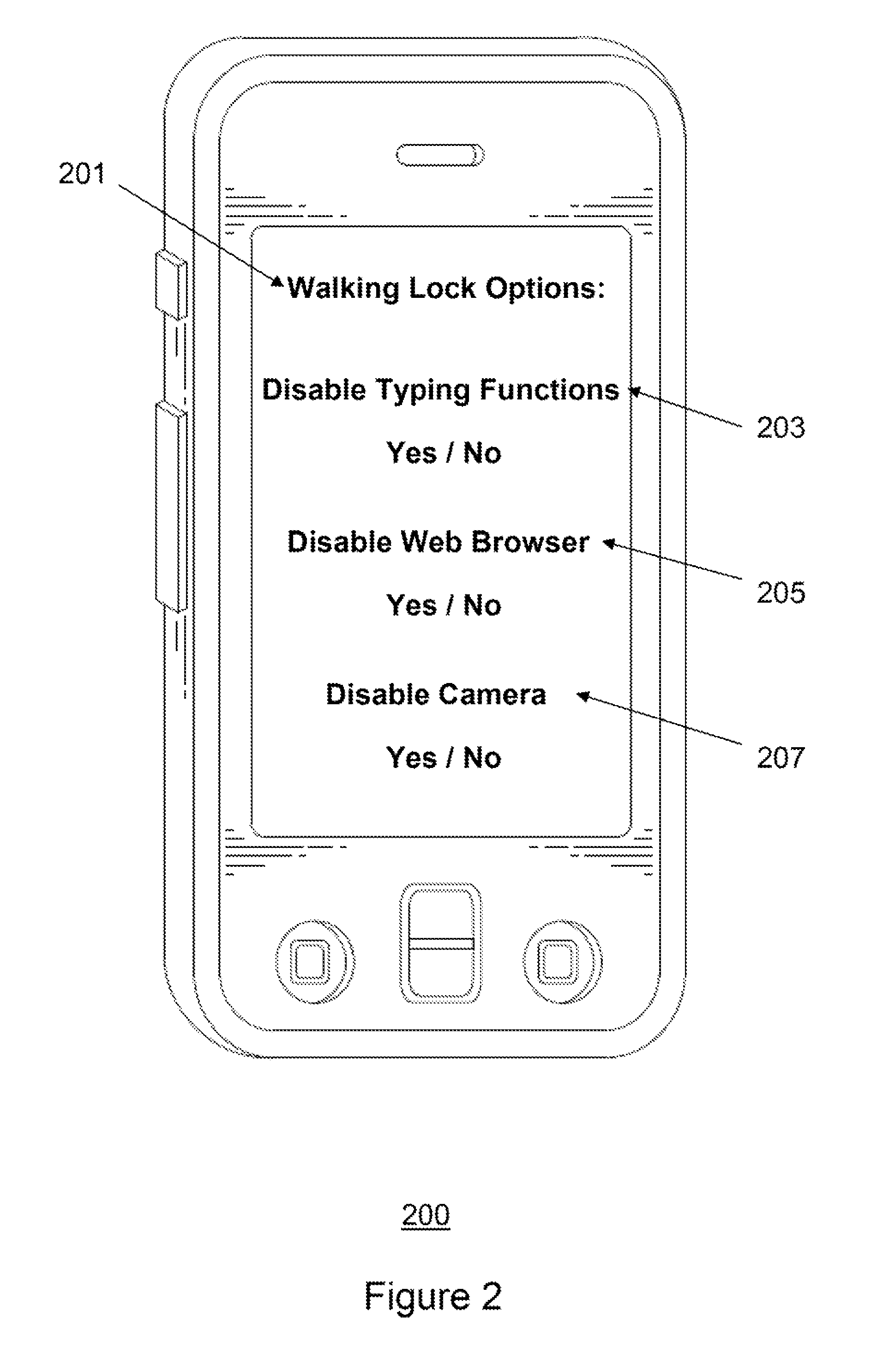 Apparatus and method for preventing a dangerous user behavior with a mobile communication device using an integrated pedometer