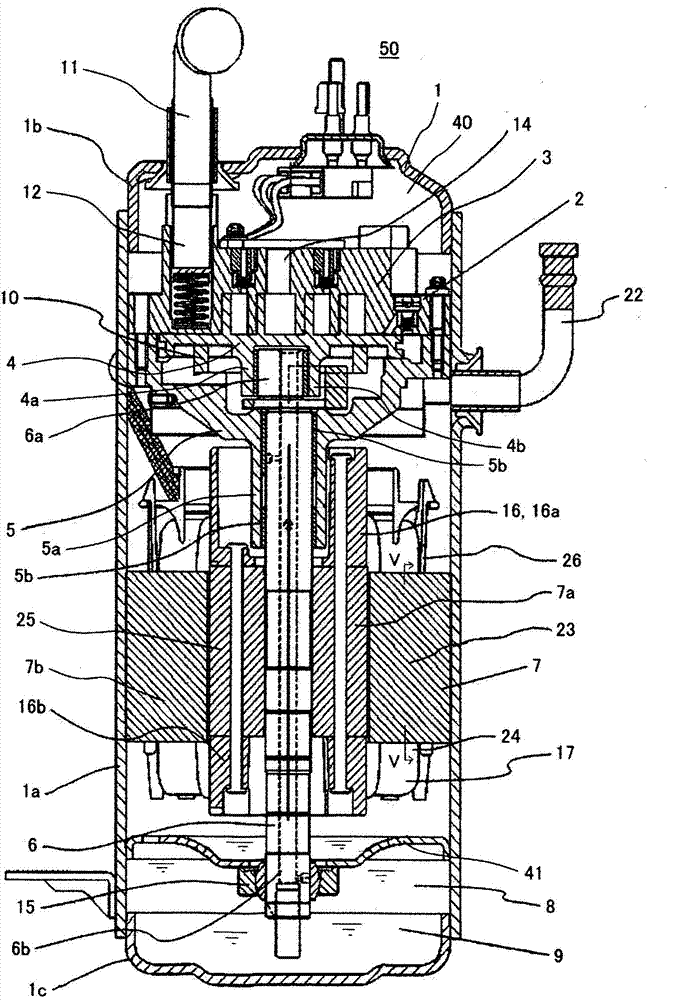 Airtight motor compressor and air conditioning equipment