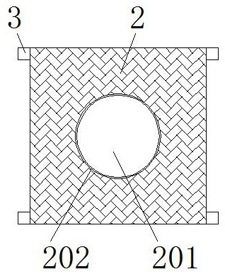 A stable docking robot ejection connection structure for warehouse freight