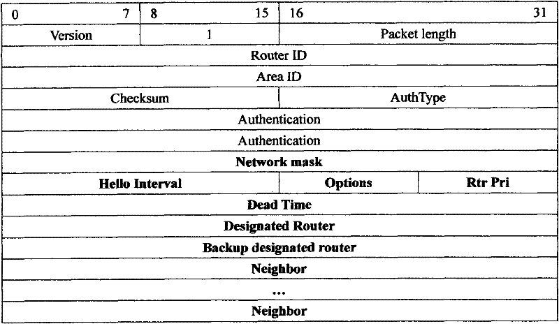 Network topology structure and node information gathering method
