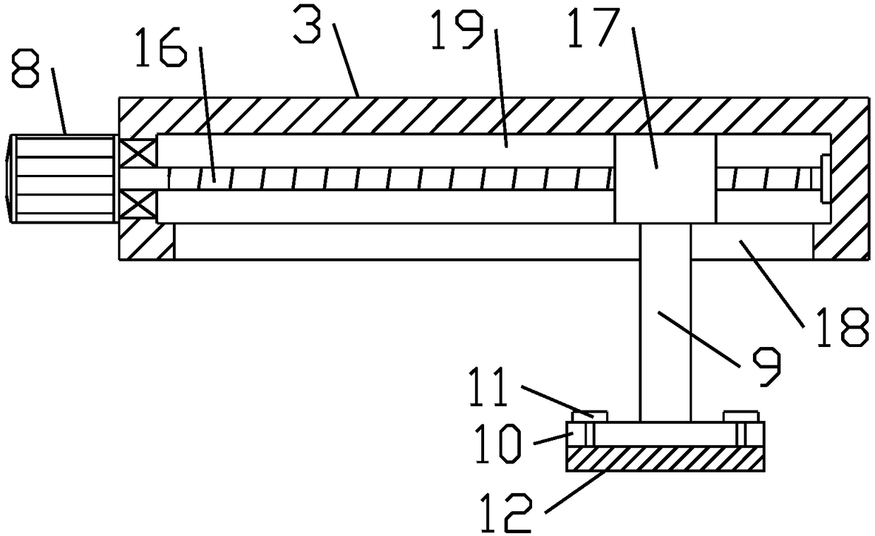 Civil engineering metal plate surface processing device making metal plate convenient to fix