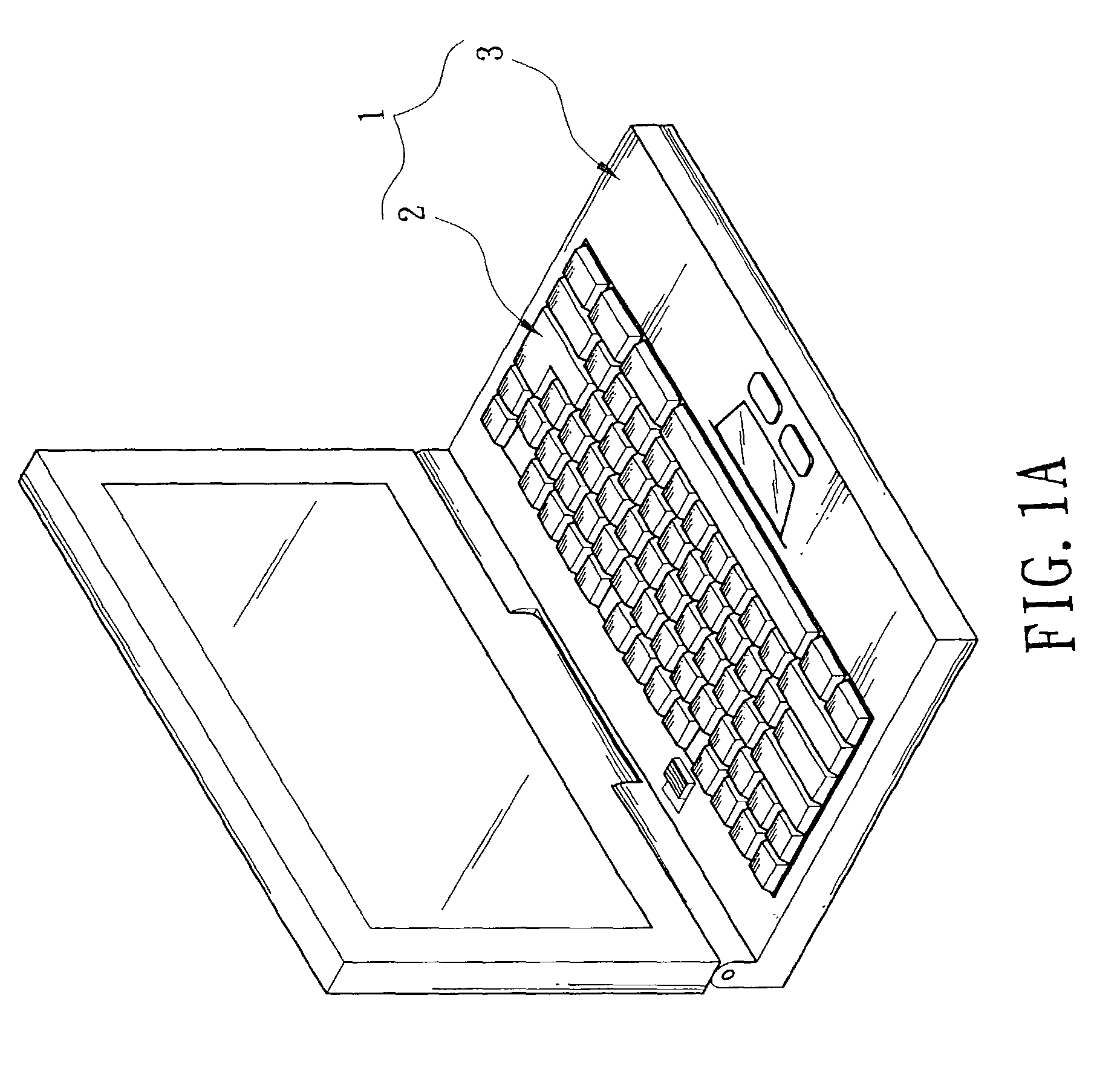 Notebook computer with a detachable keyboard