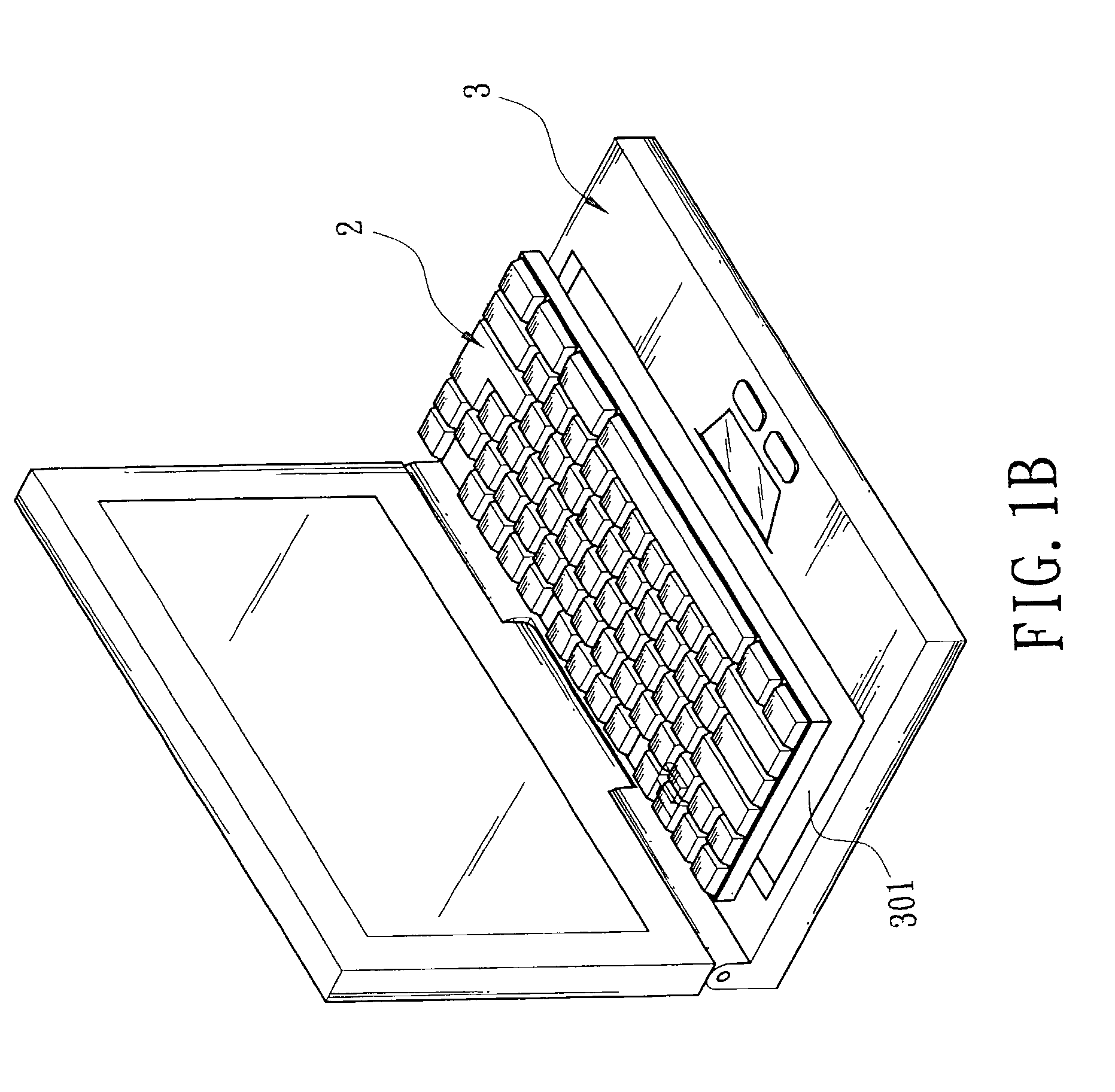 Notebook computer with a detachable keyboard