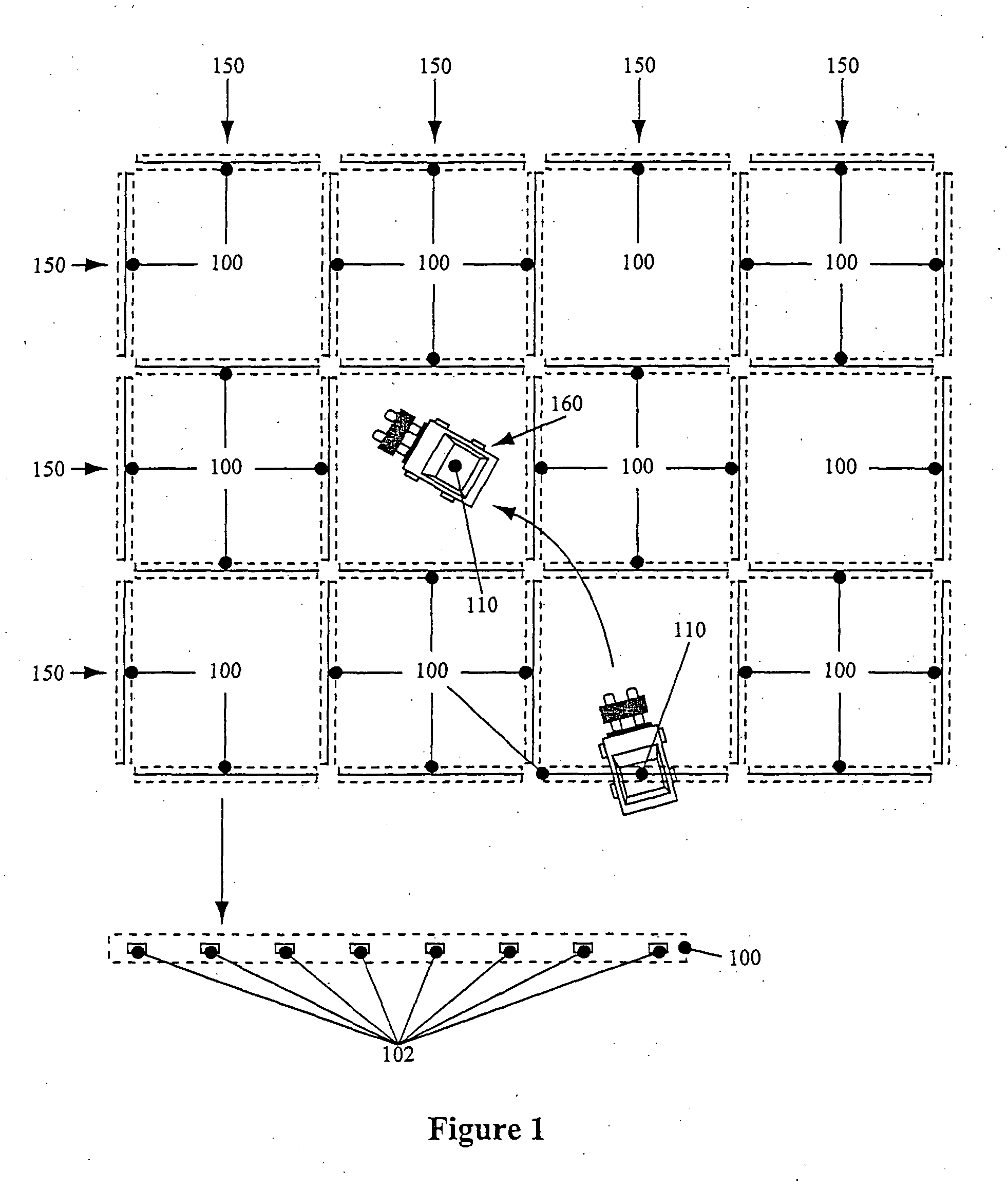 Systems and methods for configuring a warehouse for tracking the location of items within a controlled area