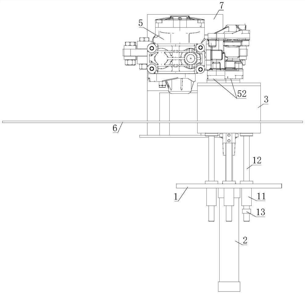 Noise reduction device of 120 valve test bed