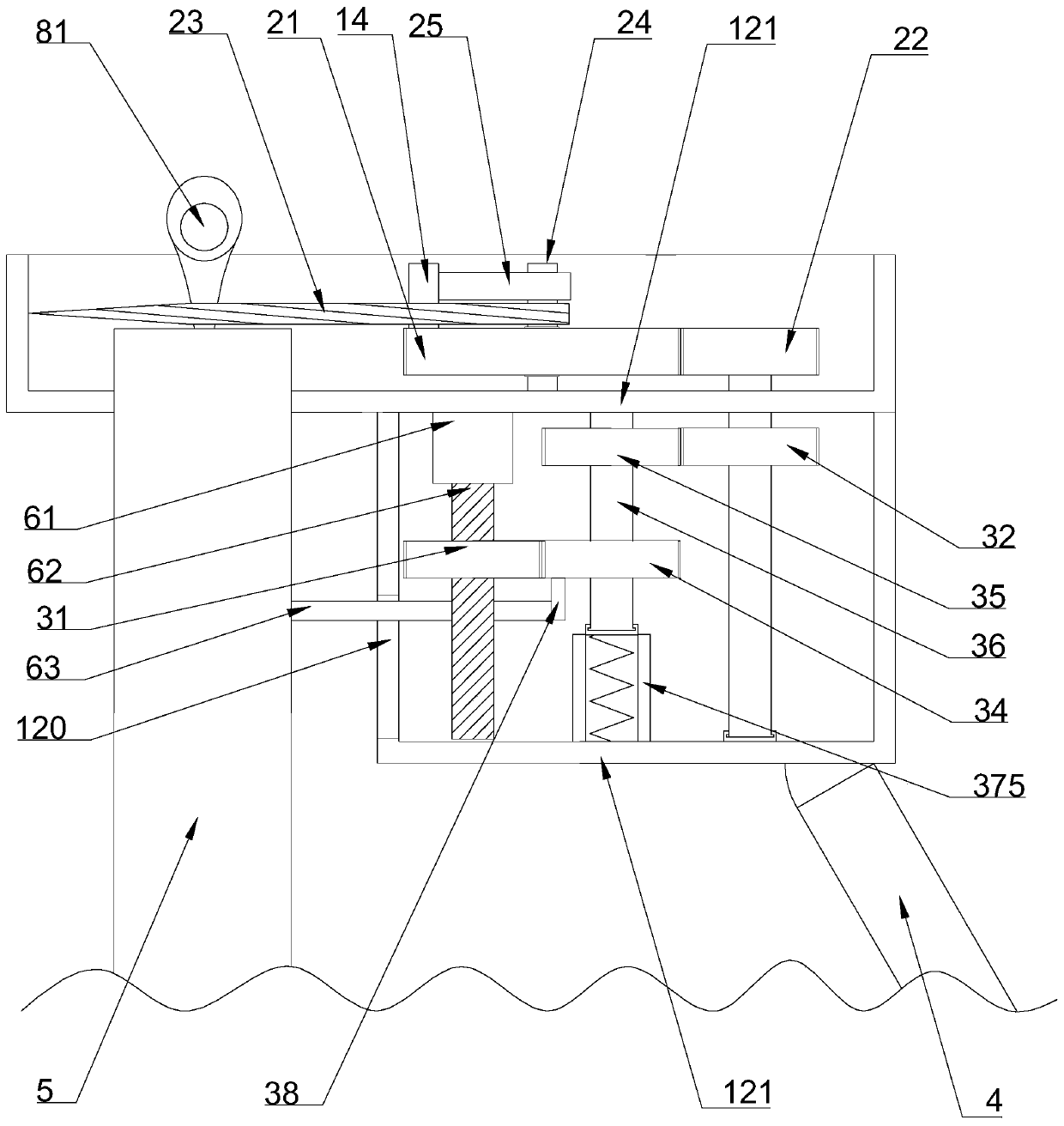 Energy storage rebounding fruit picking equipment