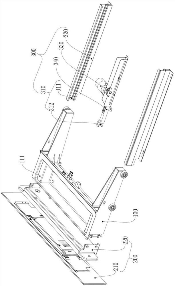 Water tank structure with screen and steaming oven applying water tank structure