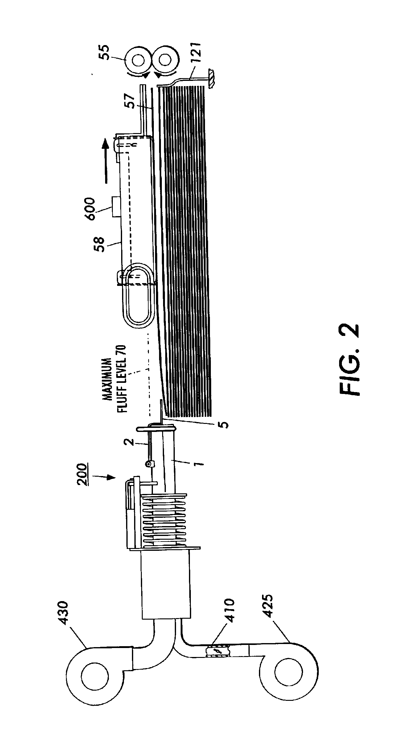 Sheet feeding apparatus having an adaptive air fluffer