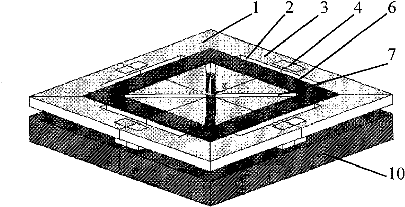 Non-refrigeration infrared image sensor chip and preparation thereof