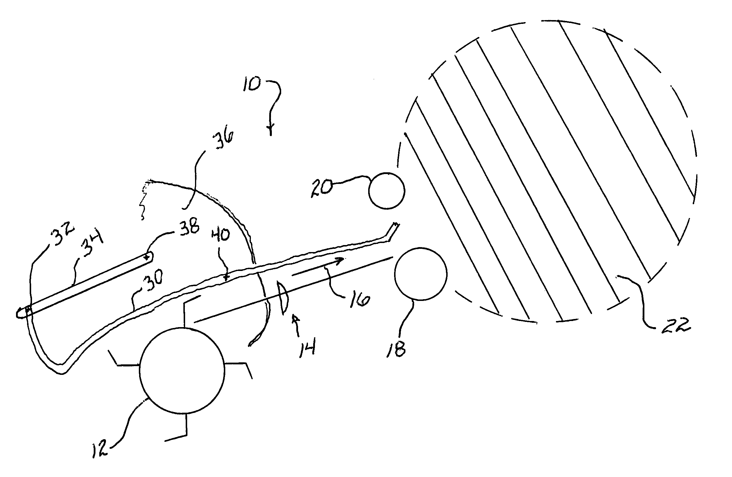 Windguard for round baler including float arms