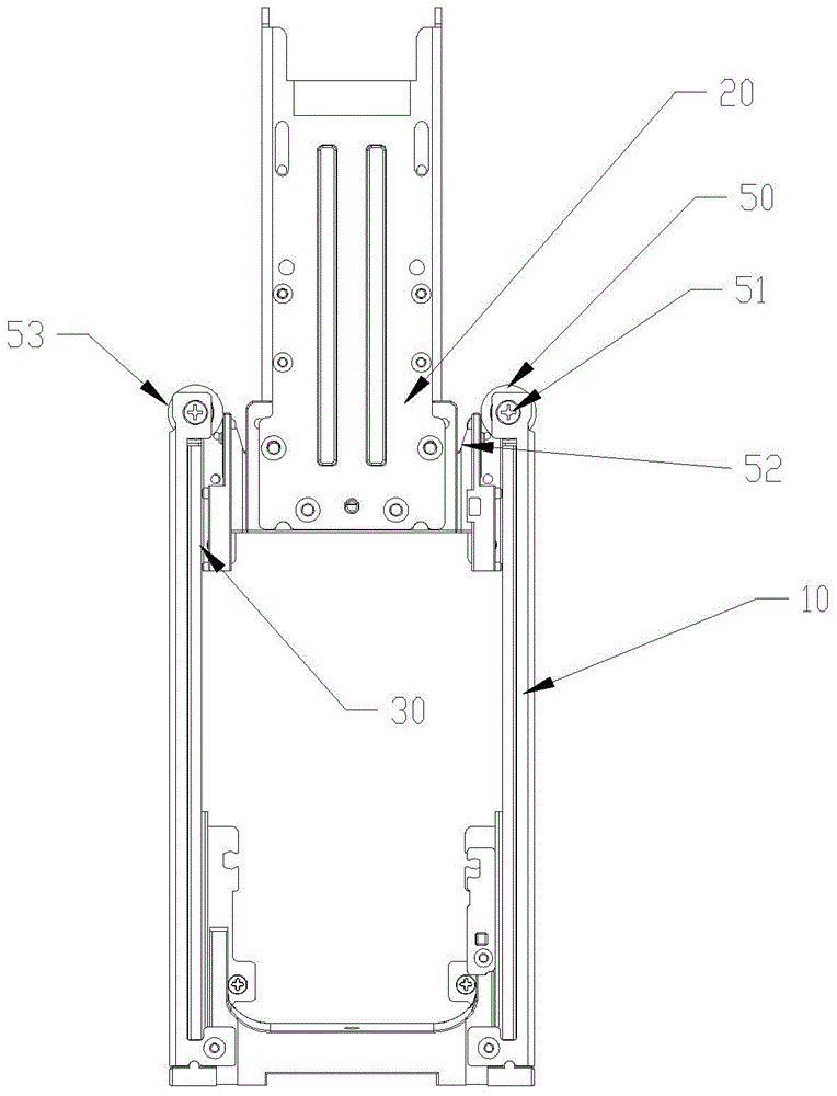 Lifting supporting frame used for display device