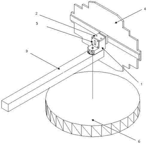 Airborne radome azimuth wide-angle testing assistance device