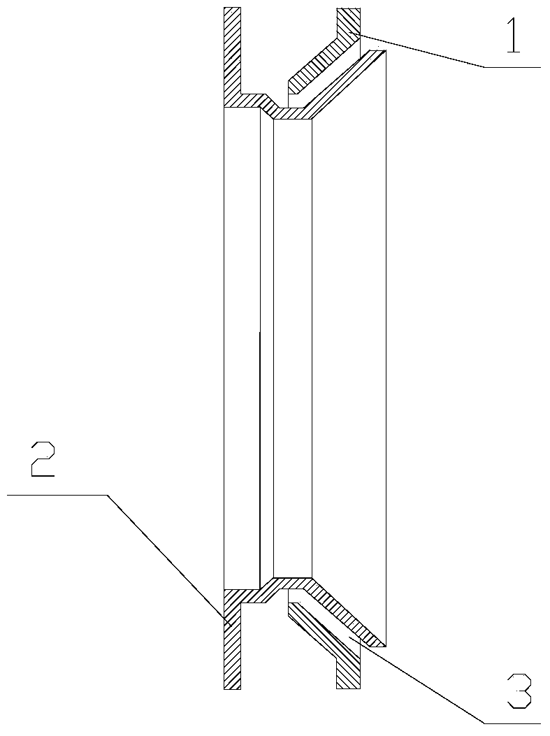 A kind of processing method of flange tapered sleeve