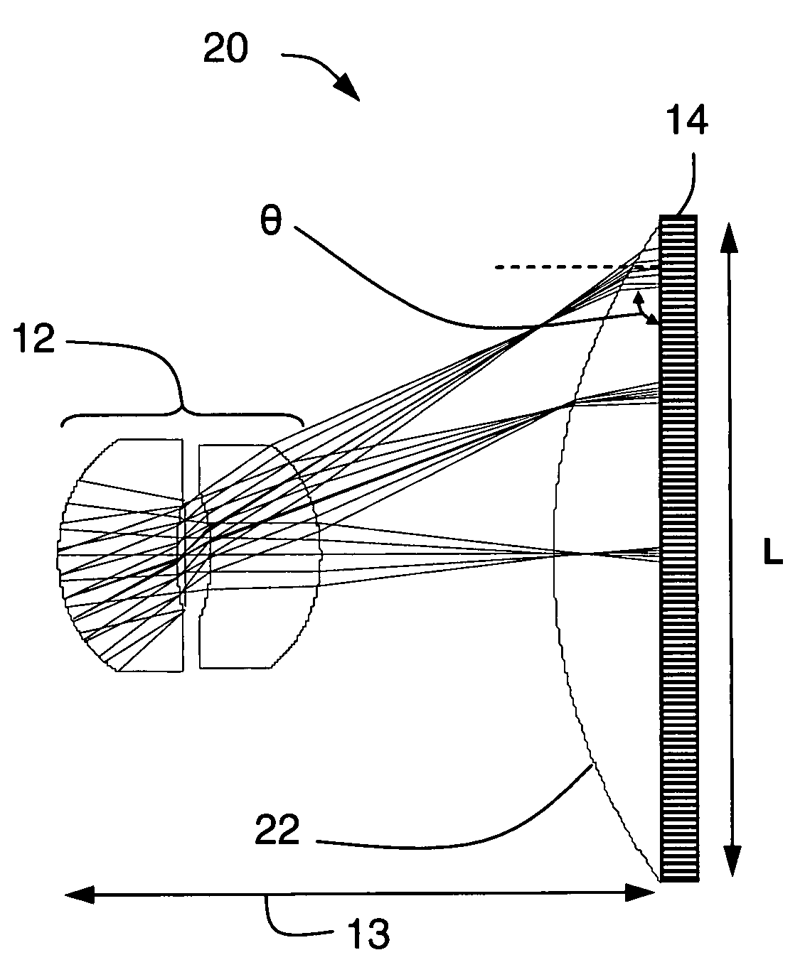 Low height imaging system and associated methods