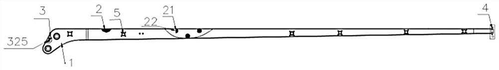 Carbon fiber composite material arm joint and preparation method thereof