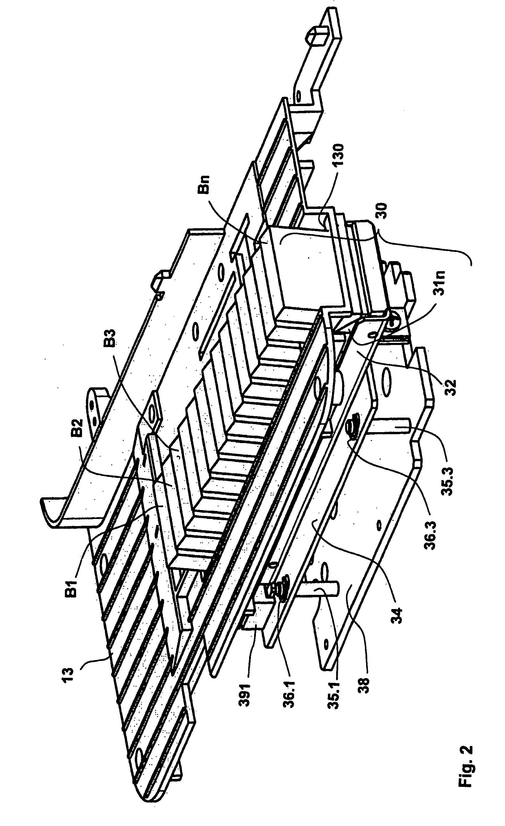 Apparatus for Pressing Flat Materials onto a Transport Module