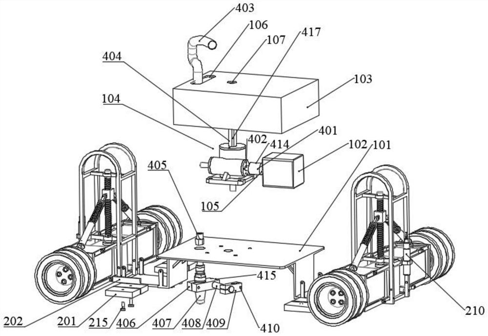 Self-adaptive curvature device and facade operation robot based on permanent magnet adsorption
