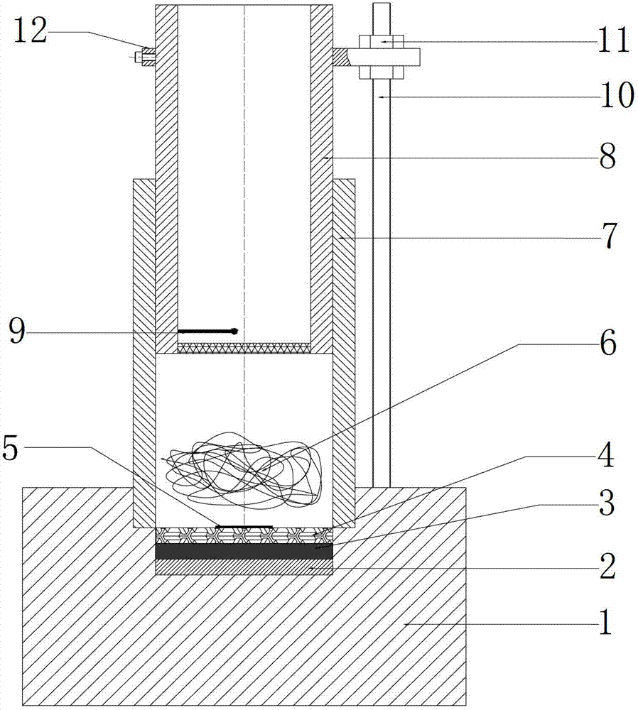 Measurement apparatus of heat transfer performance of wadding-filled fiber aggregates