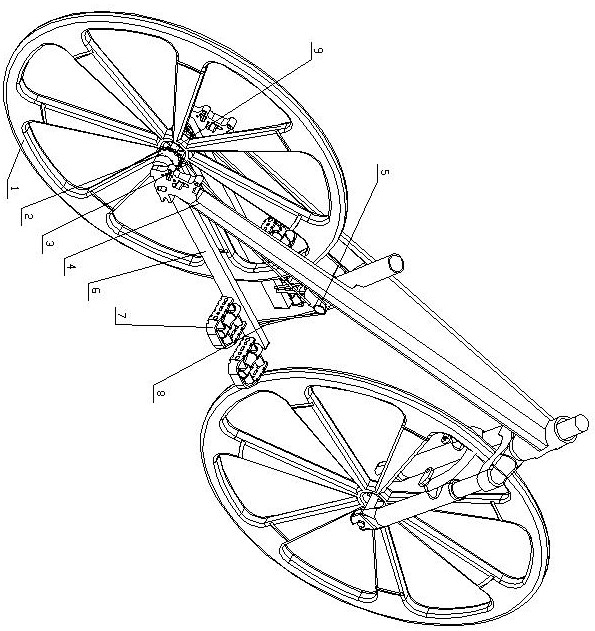 Reciprocating type bicycle and rickshaw transmission mechanism
