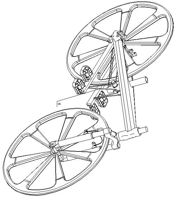Reciprocating type bicycle and rickshaw transmission mechanism