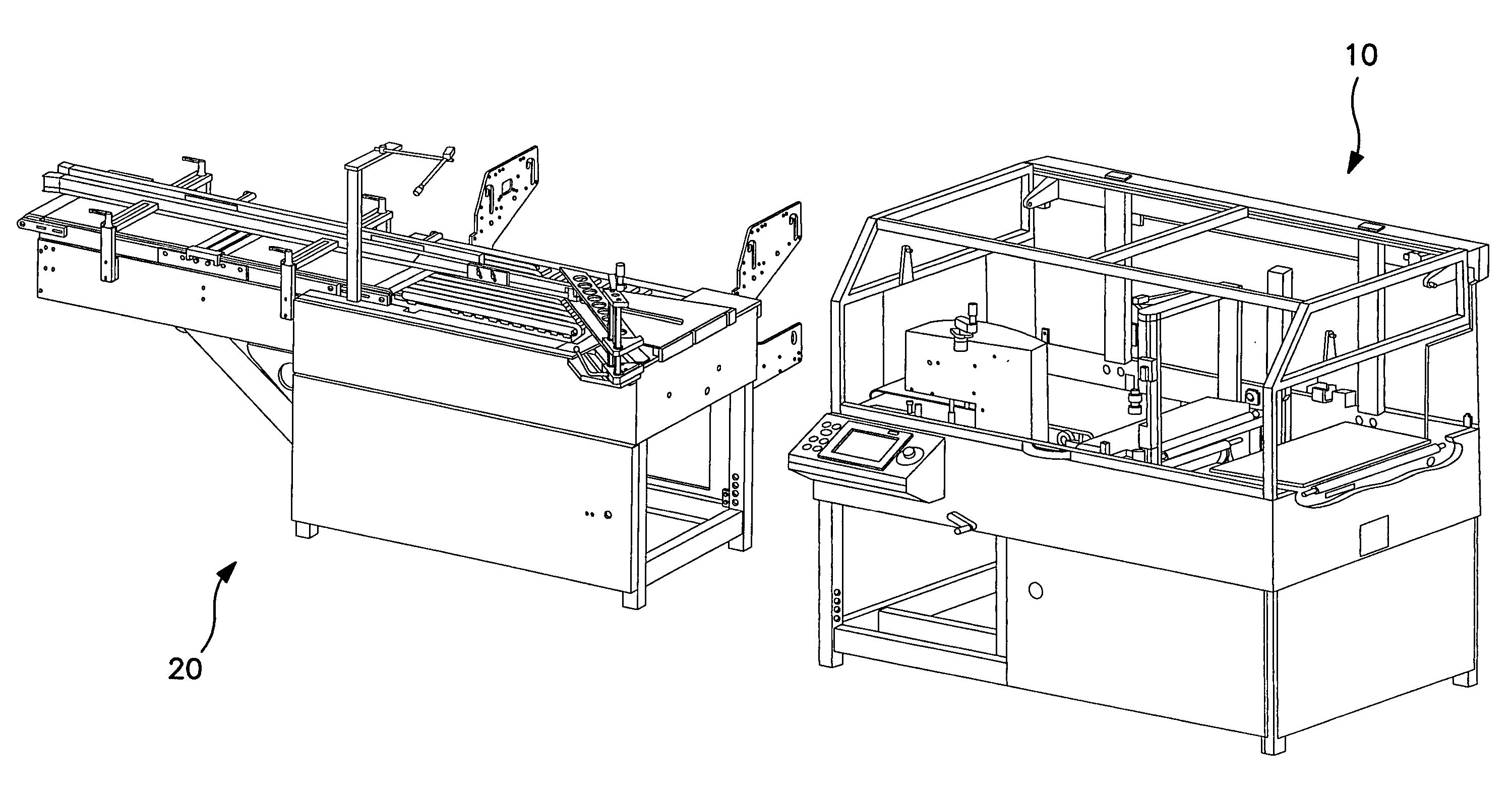 Modular infeeds for automatic forms/fill/seal equipment