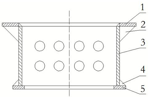 A support seat for improving the porosity of titanium sponge